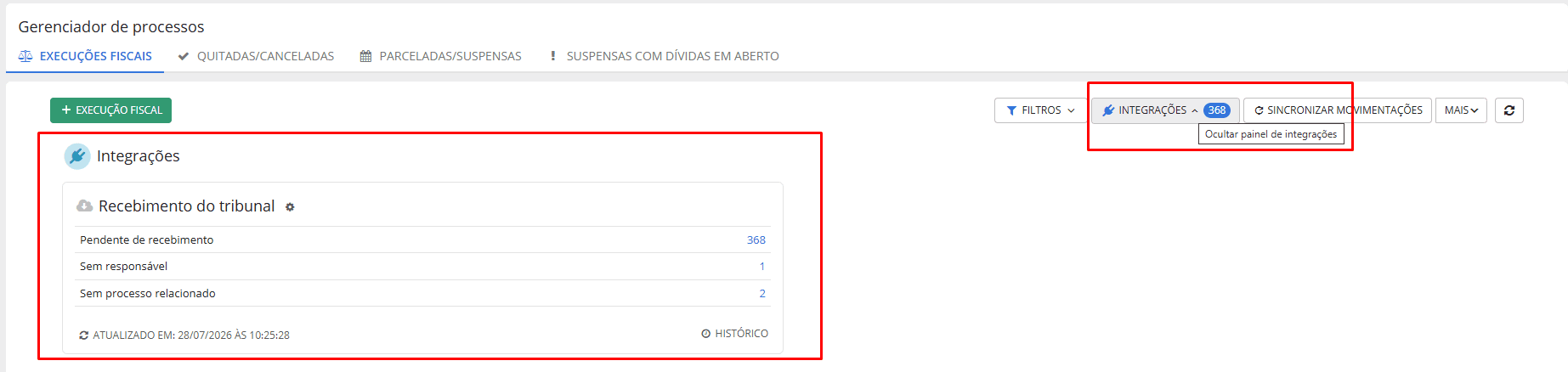 executando