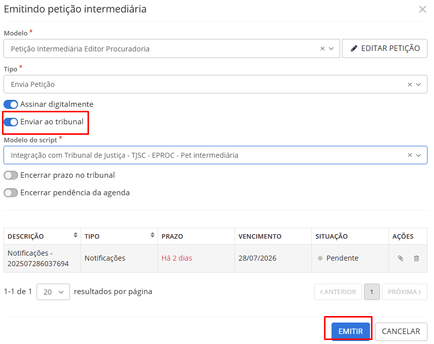 executando