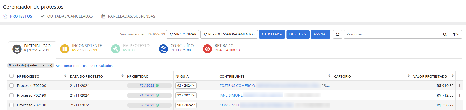 executando